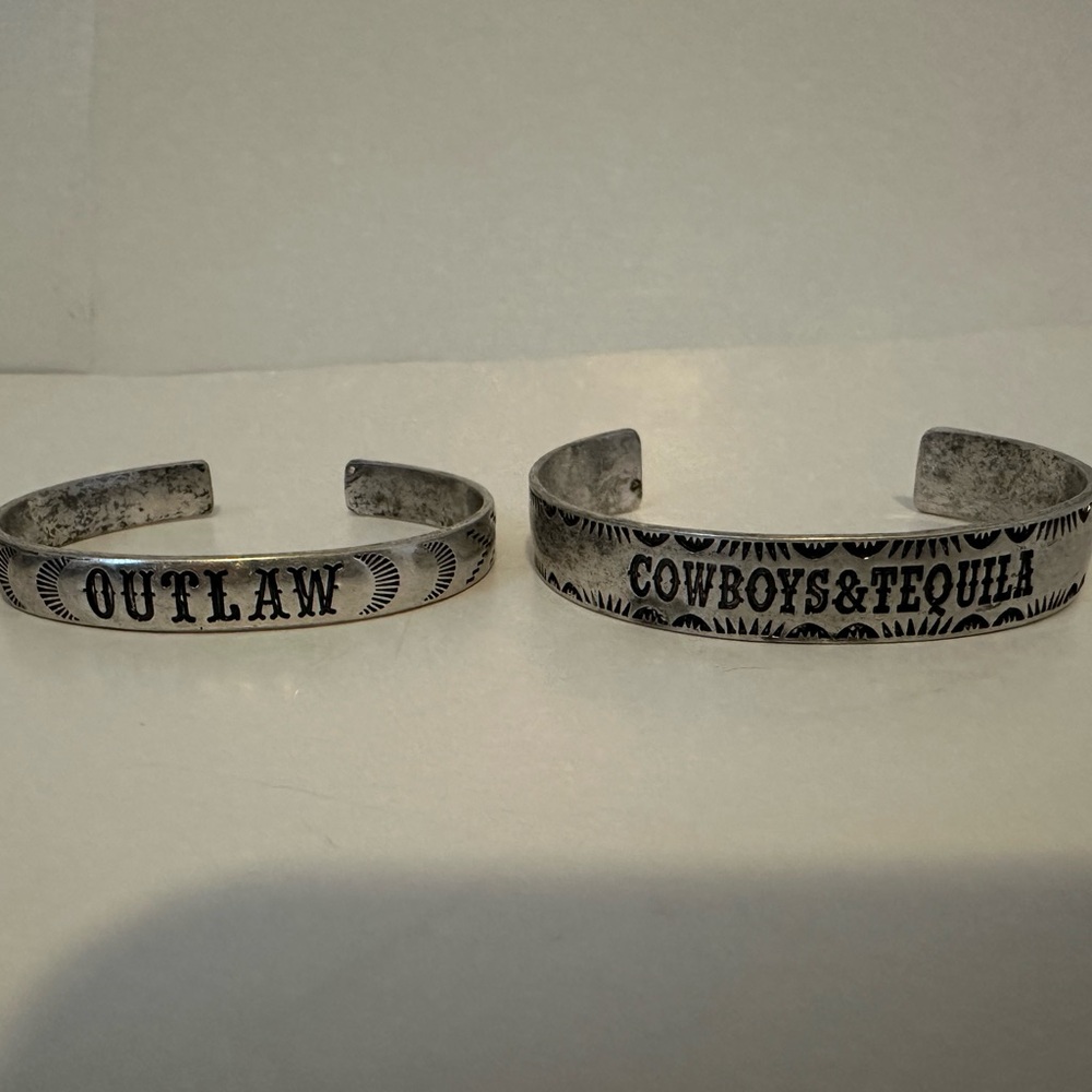 Silver and Turquoise Bracelet Set - Picture 4 of 4